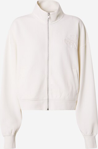 Calvin Klein Jeans Суичъри с качулка в бяло: отпред