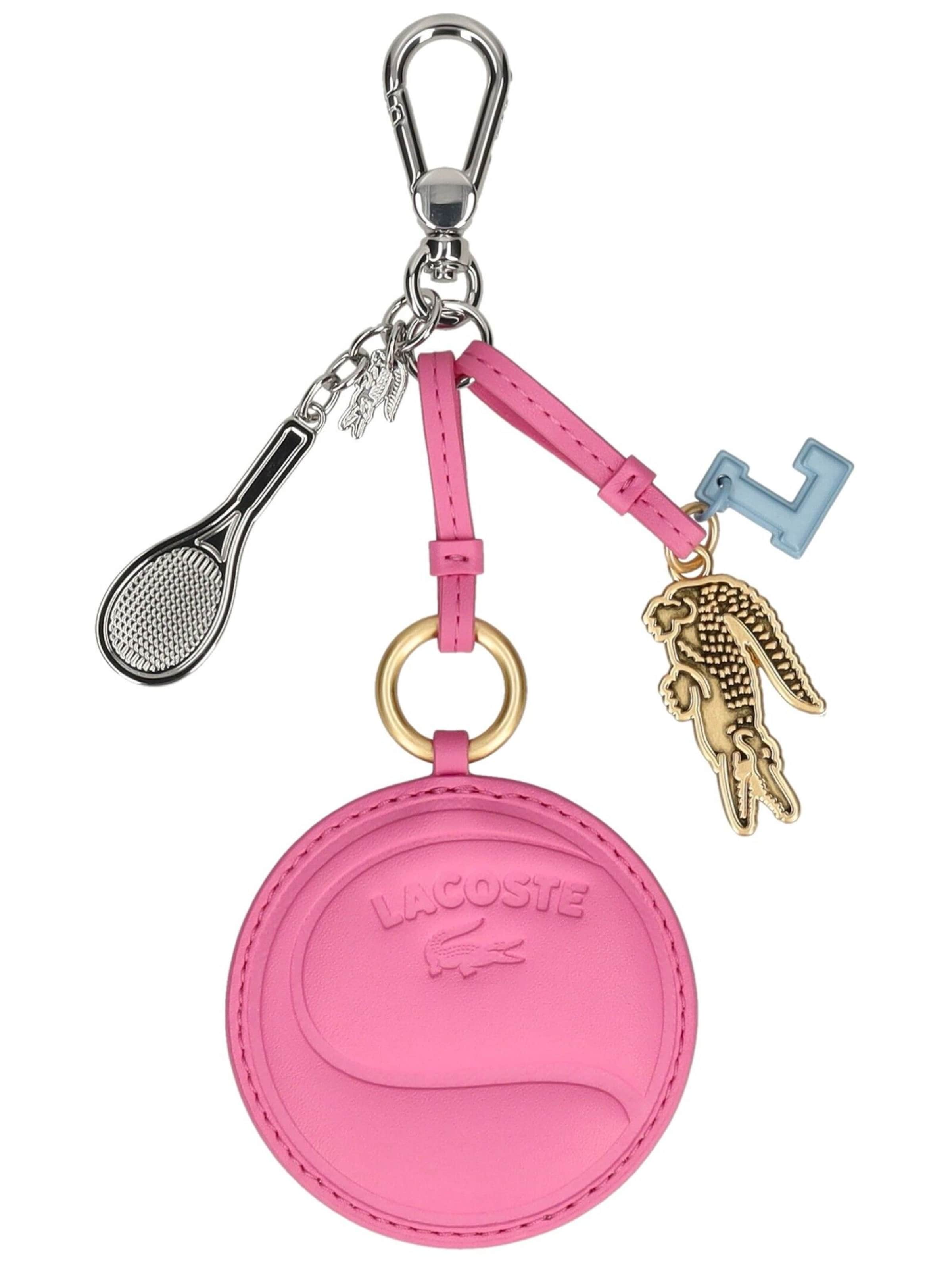 Portachiavi di LACOSTE in rosa: frontale