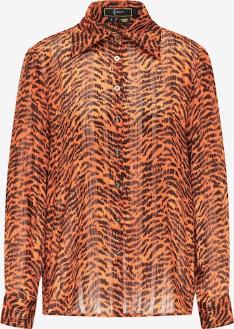 faina Blouse in Oranje: voorkant