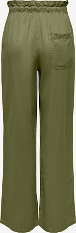 ONLY Wide leg Trousers 'Caro' in Green