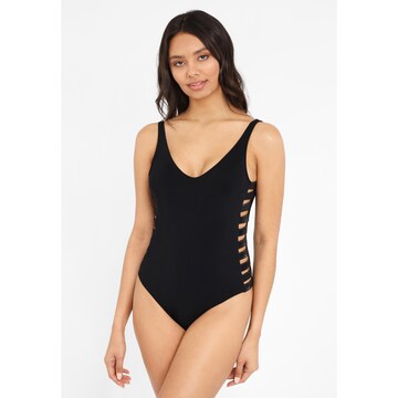 LASCANA Swimsuit in Black: front