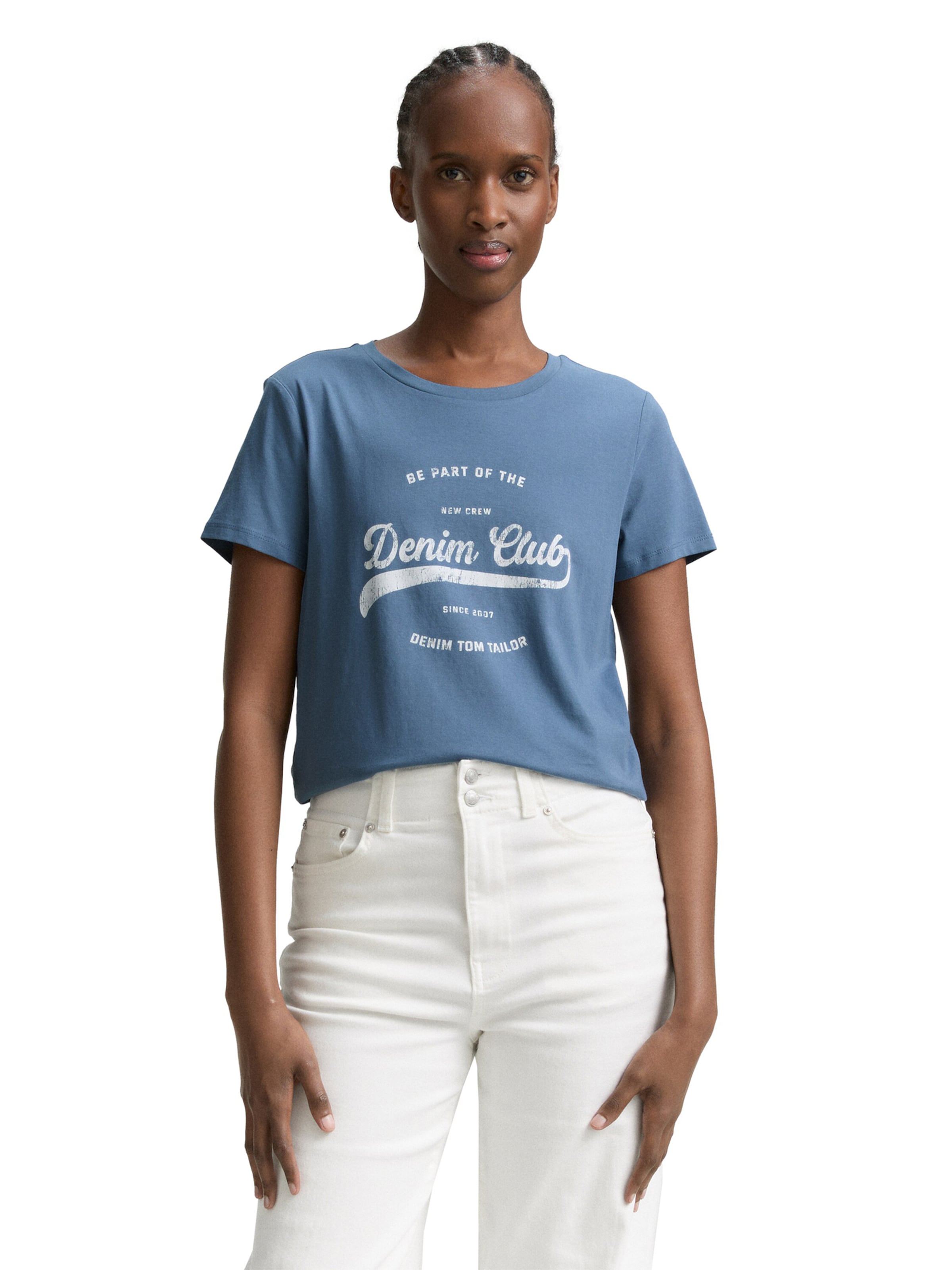 TOM TAILOR DENIM - Camiseta en azul: frente