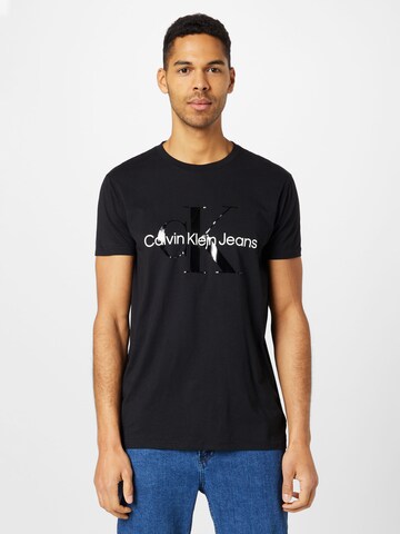 Calvin Klein Jeans Plus Póló - fekete: elől
