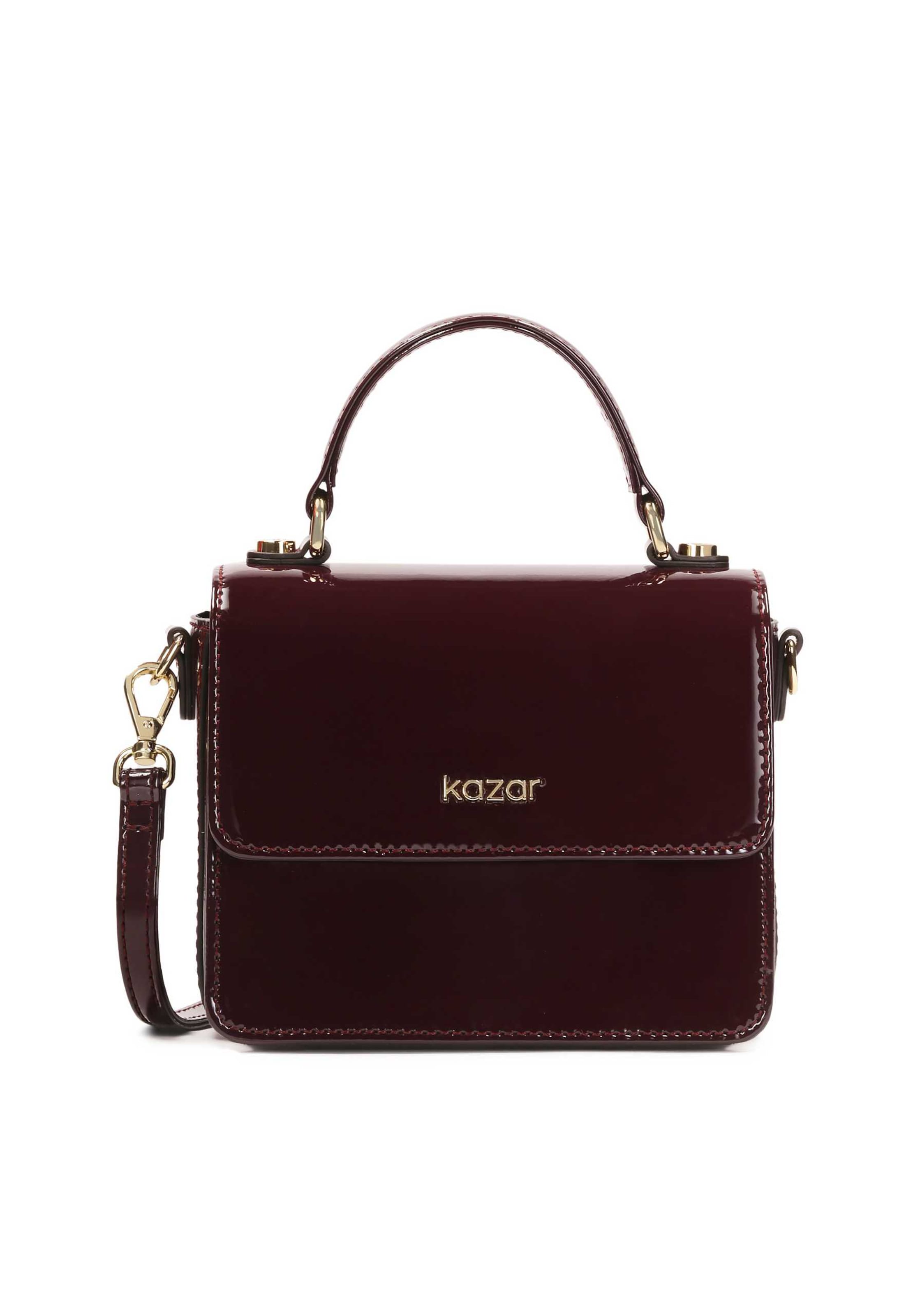 raudona Kazar Rankinė: priekis