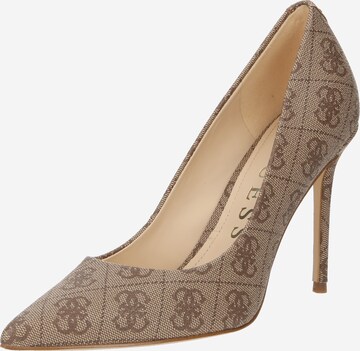 GUESS - Zapatos con plataforma 'SABALIA7' en beige: frente