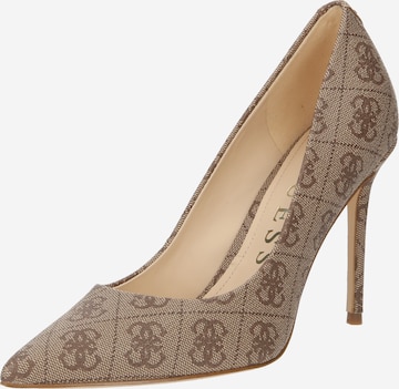 GUESS - Zapatos con plataforma 'SABALIA7' en beige: frente