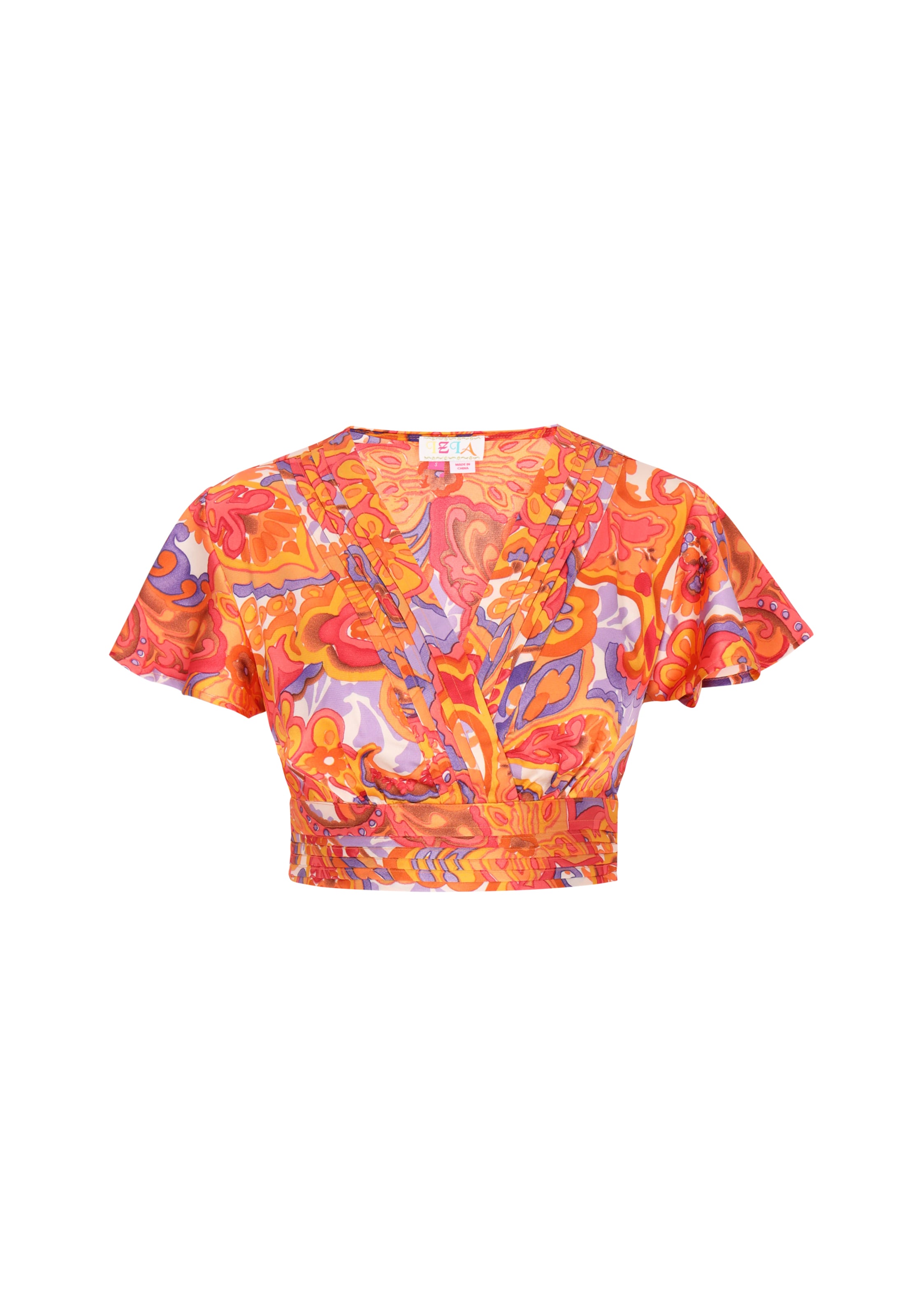 IZIA Blouse in Oranje: voorkant