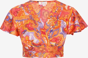 Chemisier IZIA en orange : devant