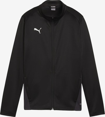 PUMA Trainingsjacke 'TeamGoal' in Schwarz: Vorderseite