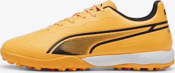 PUMA Soccer Cleats 'KING MATCH' in Orange: front