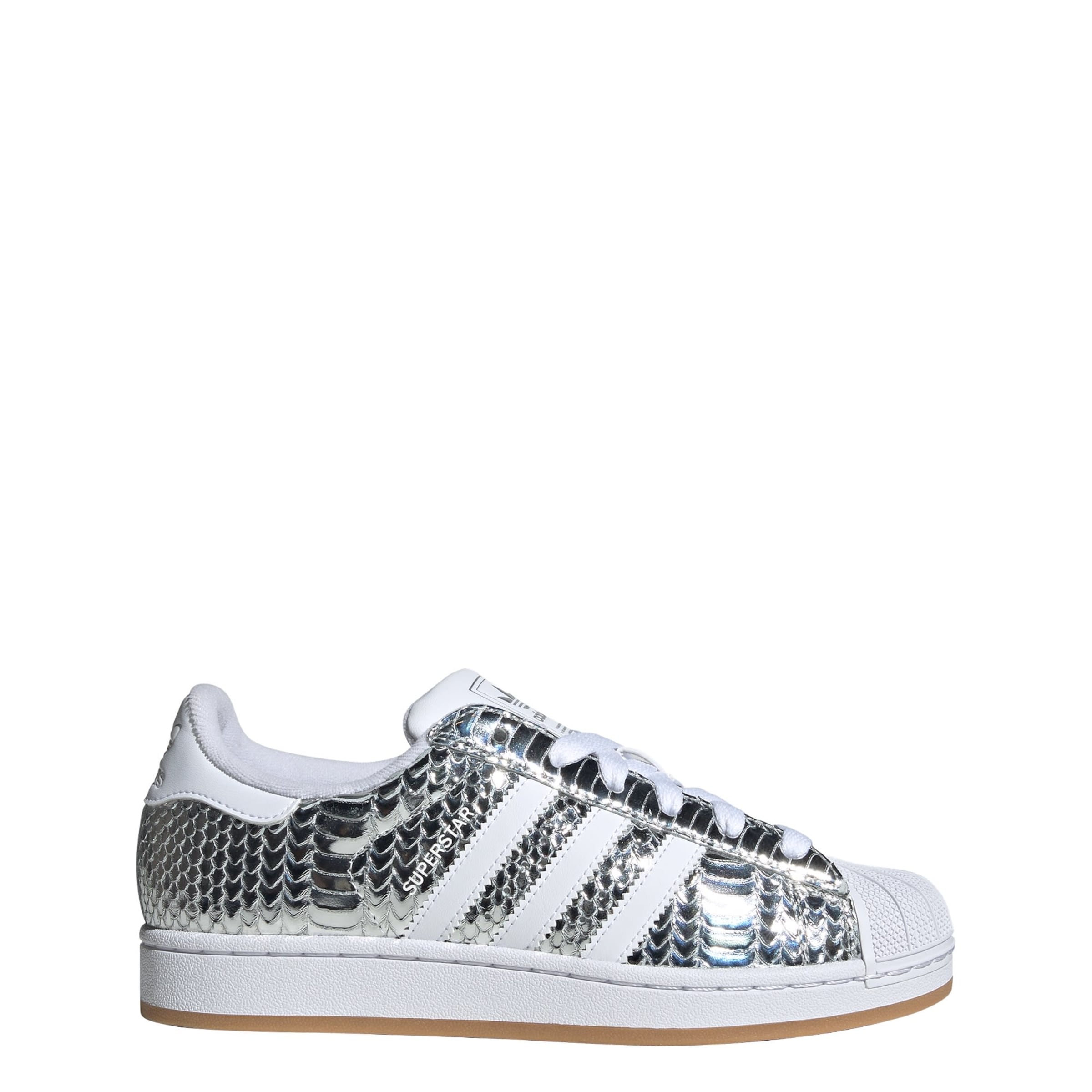 Baskets basses 'SUPERSTAR II' ADIDAS ORIGINALS en argent : devant