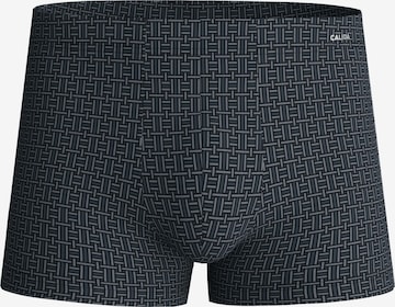 CALIDA Boxer shorts 'Cotton Code Design' in Black: front