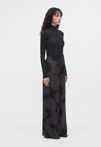 Marimekko Wide leg Broek 'KAAKKOIS' in Grijs