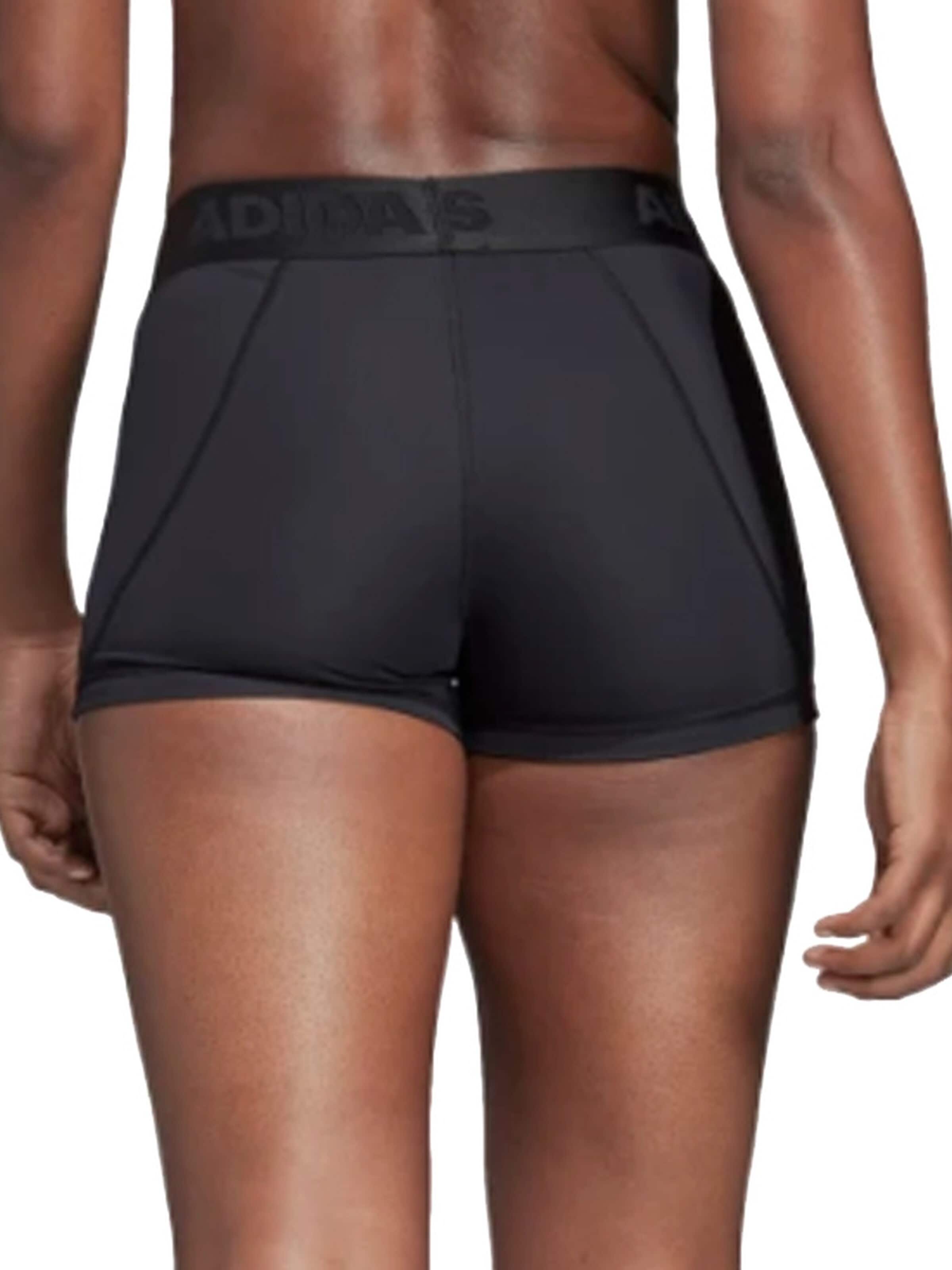Coupe slim Pantalon de sport 'Adidas Alphaskin W Short' ADIDAS PERFORMANCE en noir