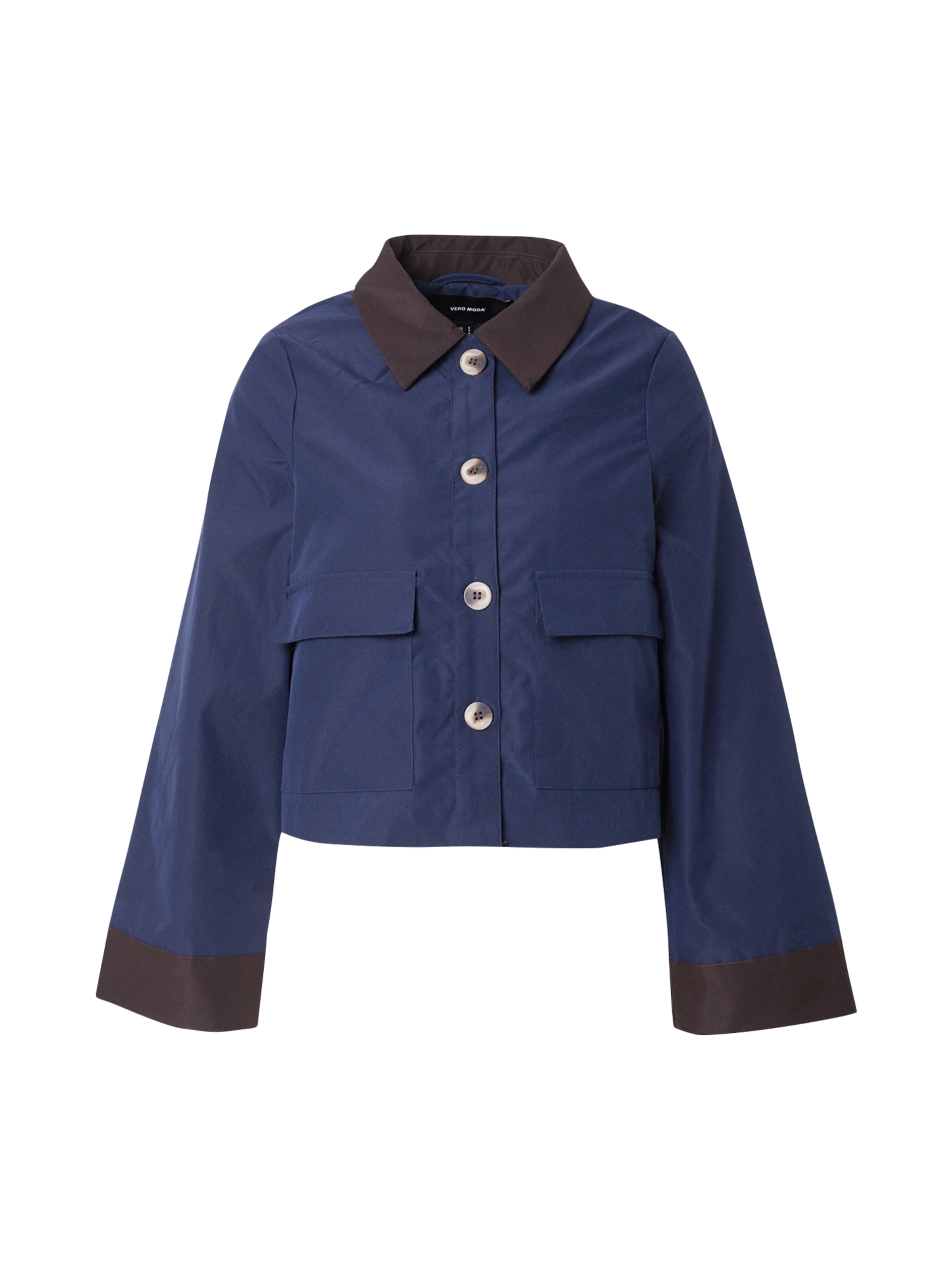 Geacă de primăvară-toamnă 'VMVIC' de la VERO MODA pe albastru: față