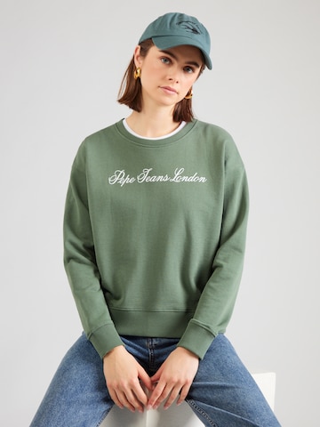 Pepe Jeans Sweatshirt in Grün: Vorderseite