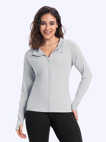 33,000ft Athletic Sweatshirt '33,000ft Women's Sun Protection Jacket' in Silver: front