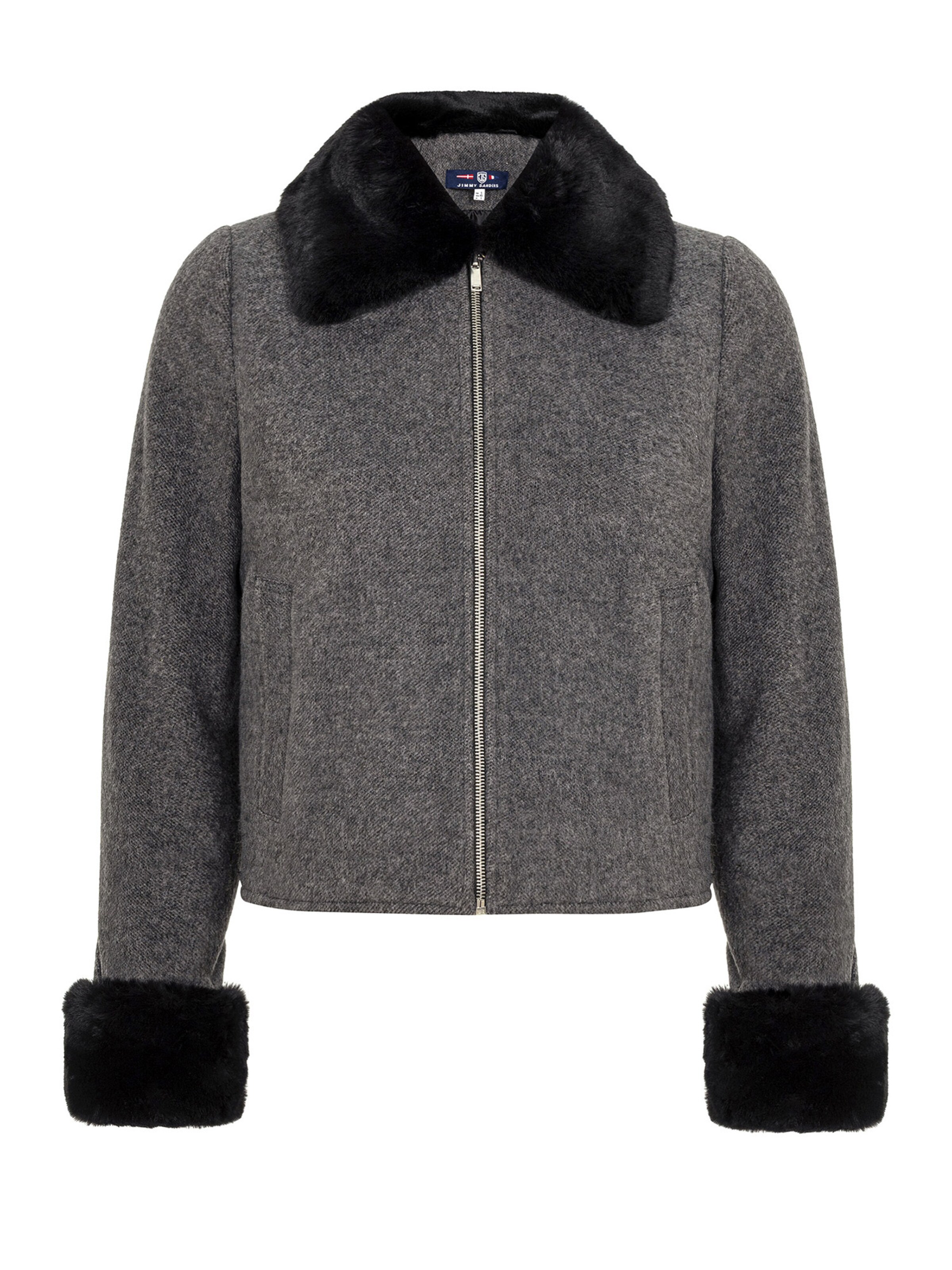 Jimmy Sanders - Casaco meia-estação em cinzento: frente