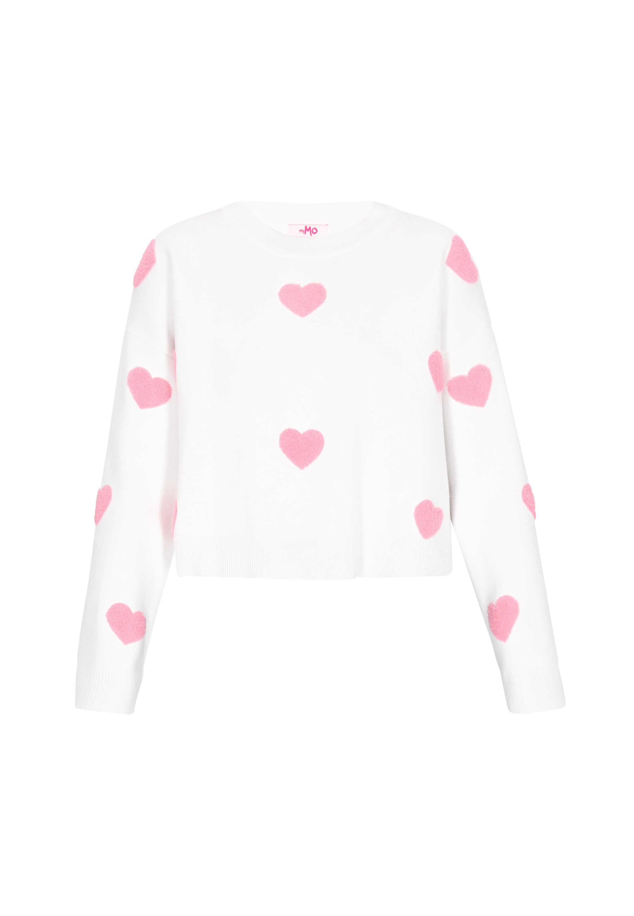 MYMO Пуловер в бяло: отпред