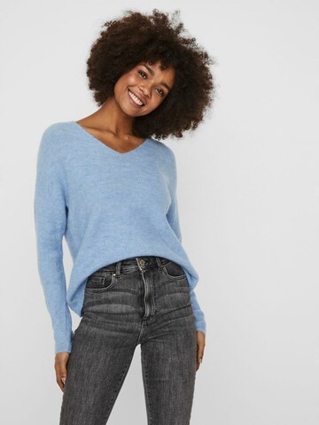 VERO MODA Sweater 'VMLefile' in Blue: front