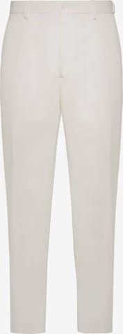 regular Pantaloni con piega frontale di Boggi Milano in bianco: frontale