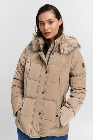 Fransa Winter Jacket 'FRBAC JA 2' in Brown: front