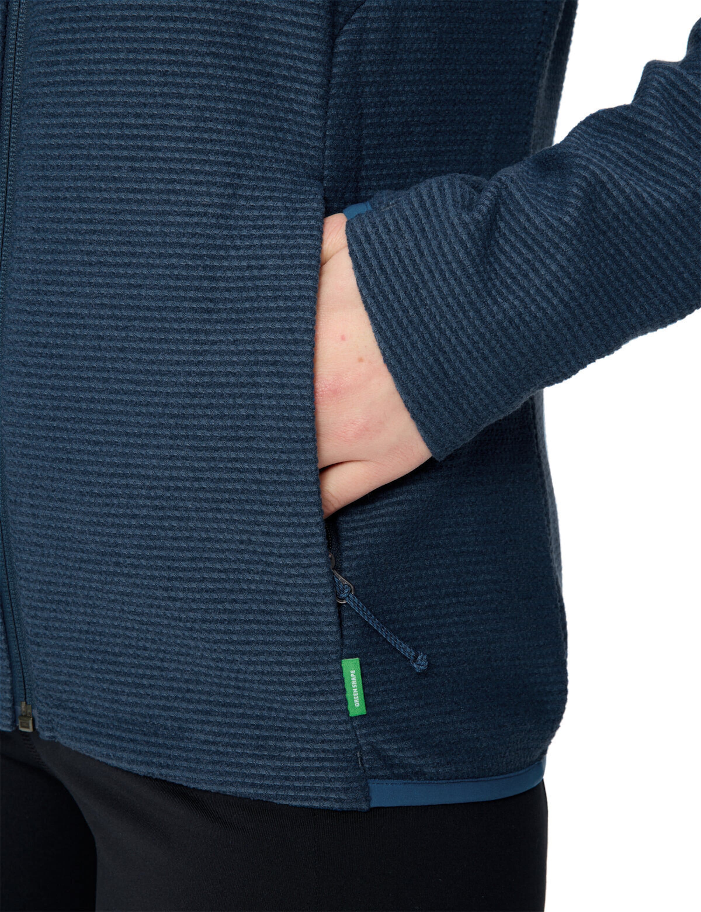 VAUDE Functionele fleece jas 'Strathcona' in Blauw