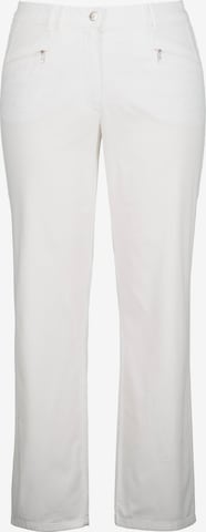 Ulla Popken Regular Pants in White: front