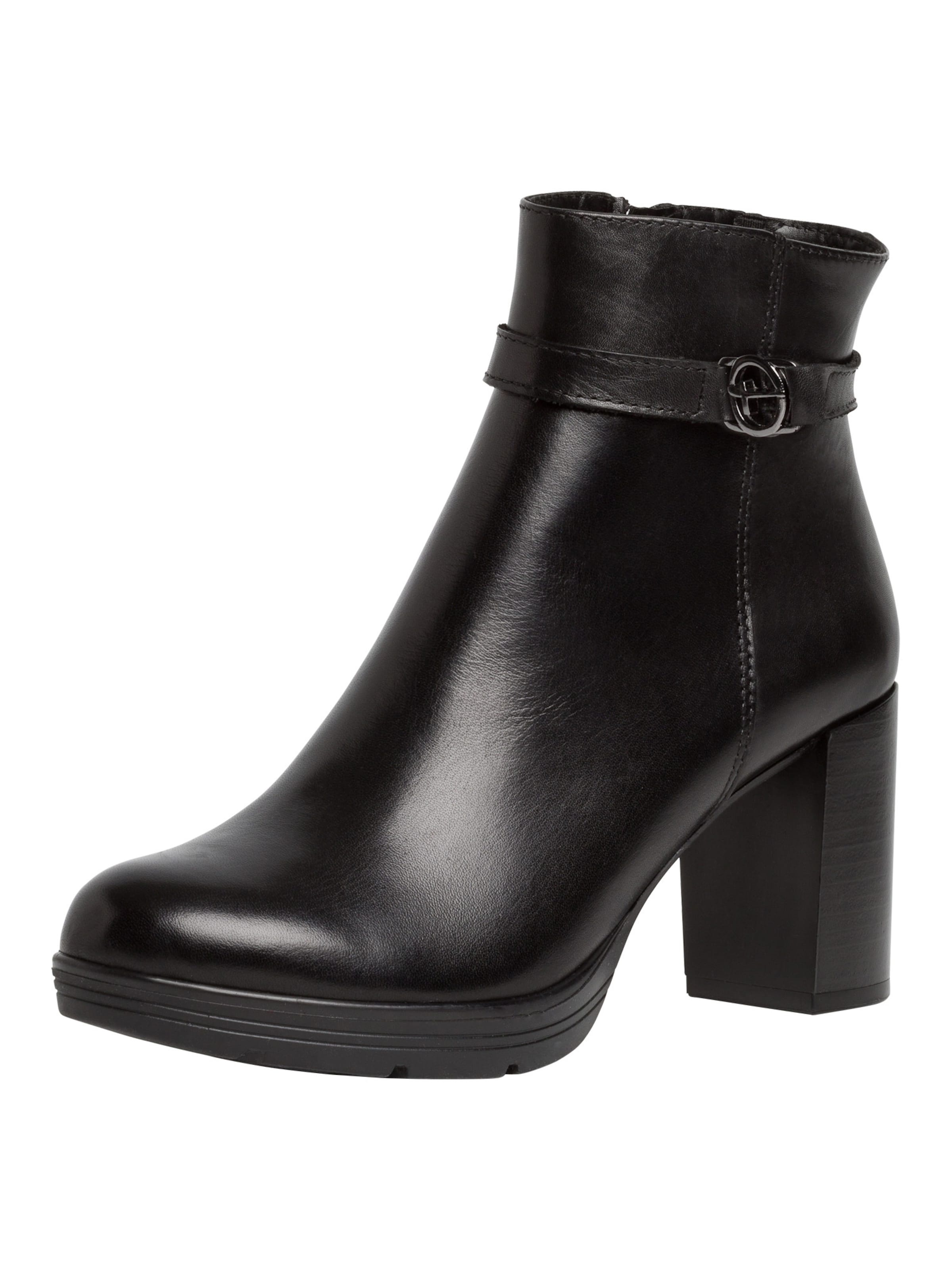 Bottines Tamaris en noir : devant