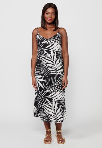 KOROSHI Summer dress in Black: front