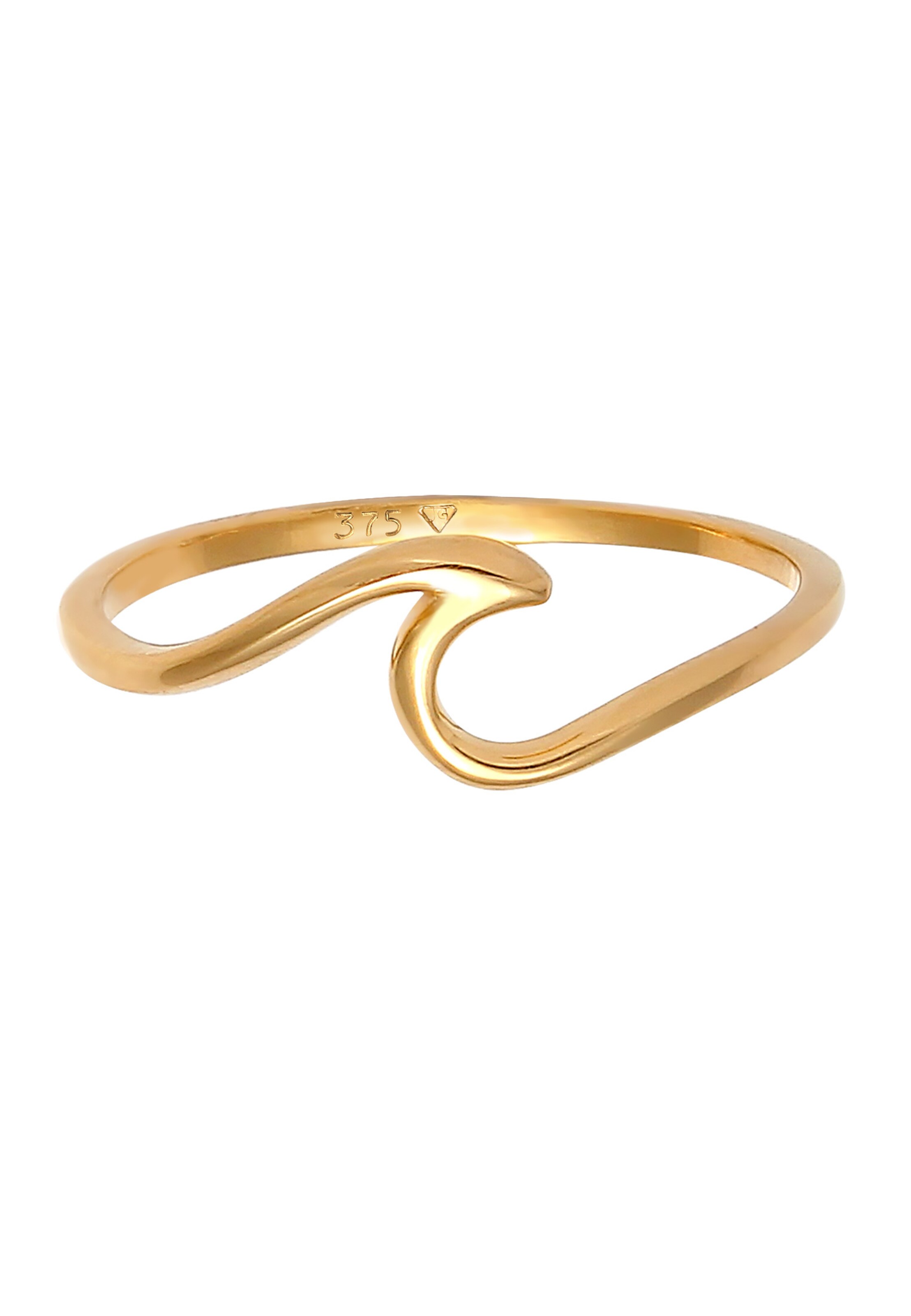 ELLI PREMIUM Ring 'Wellen' in Gold