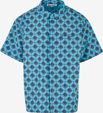 9N1M SENSE Comfort fit Overhemd in Blauw: voorkant