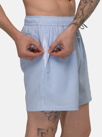 Pantaloncini da bagno 'Seersucker' di Vercate in blu