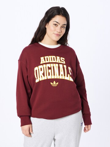 ADIDAS ORIGINALS Sweatshirt in Red: front