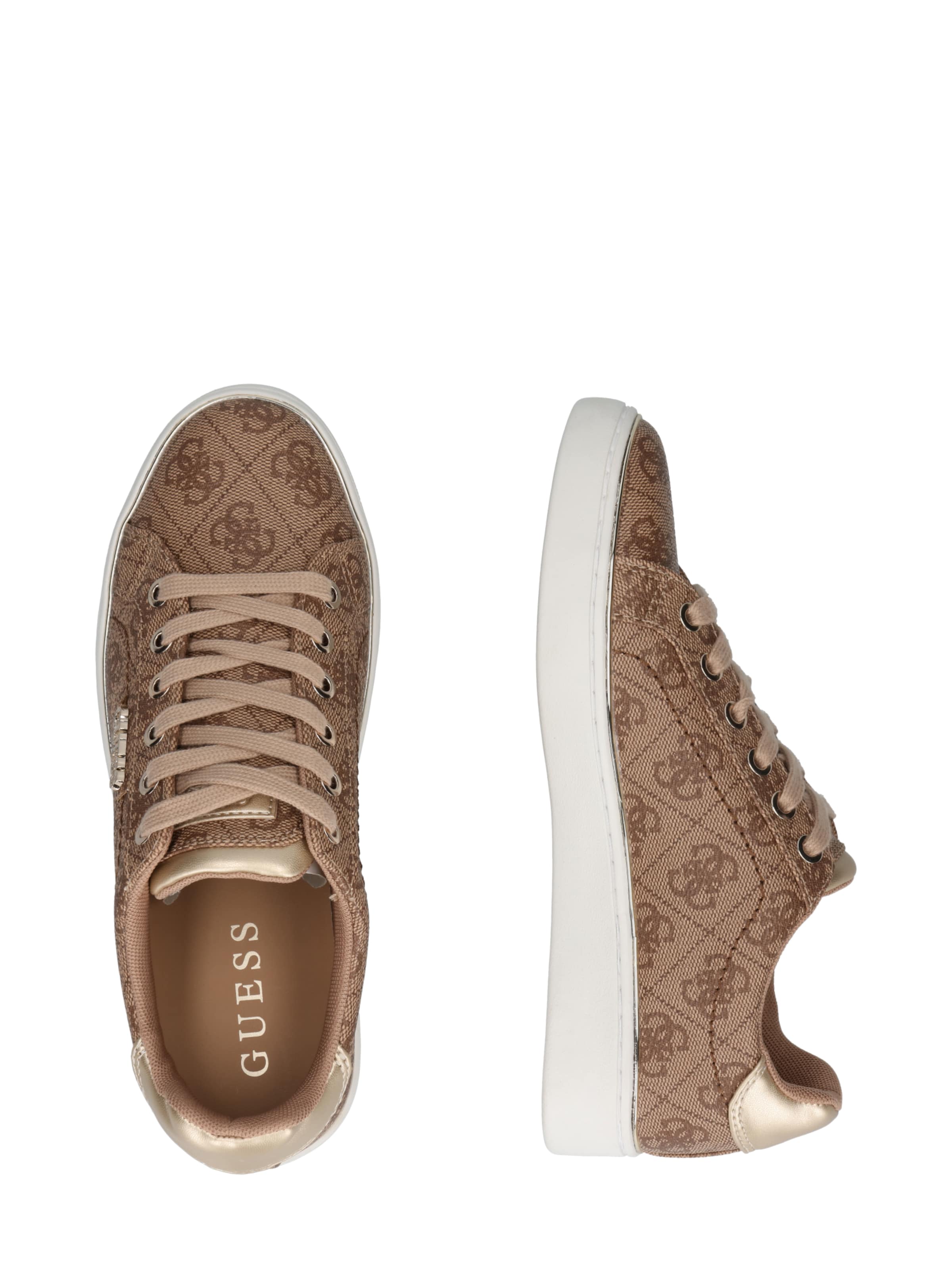 Sneaker bassa 'Beckie' di GUESS in beige