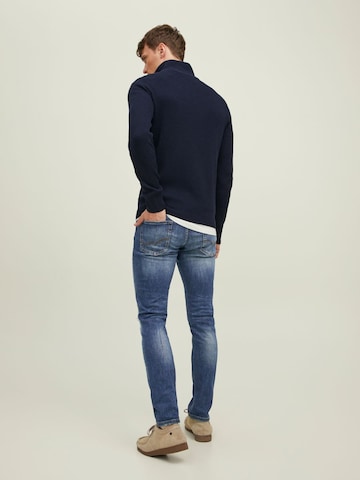 Coupe slim Jean 'Glenn' JACK & JONES en bleu