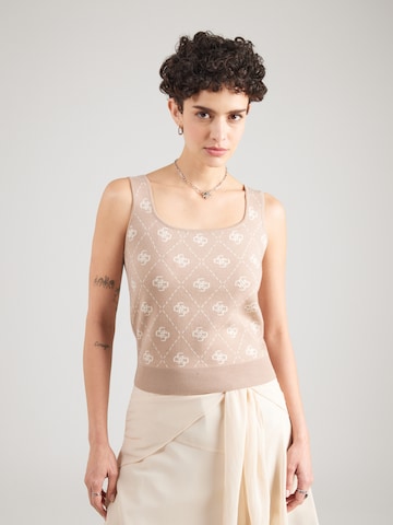 GUESS Knitted Top 'SARAH' in Brown: front