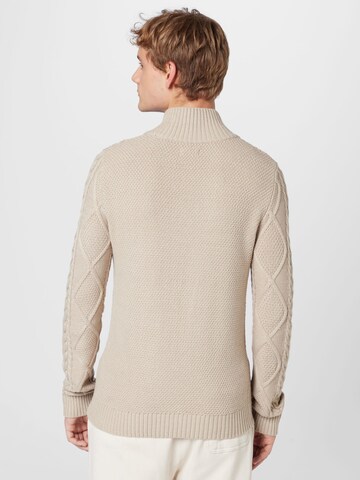 JACK & JONES Sweter 'JEAN' w kolorze beżowy