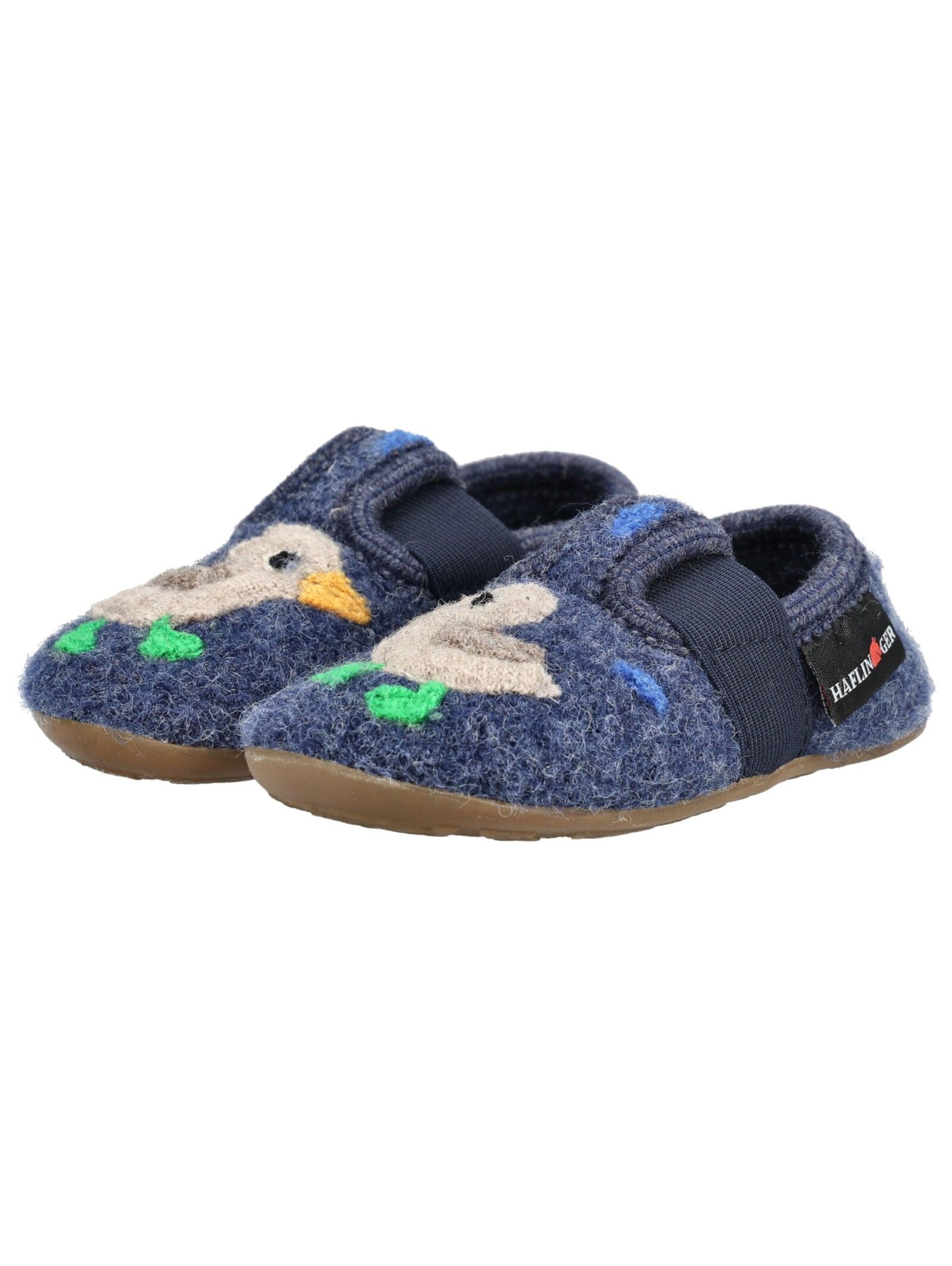 HAFLINGER Hausschuh in Blau