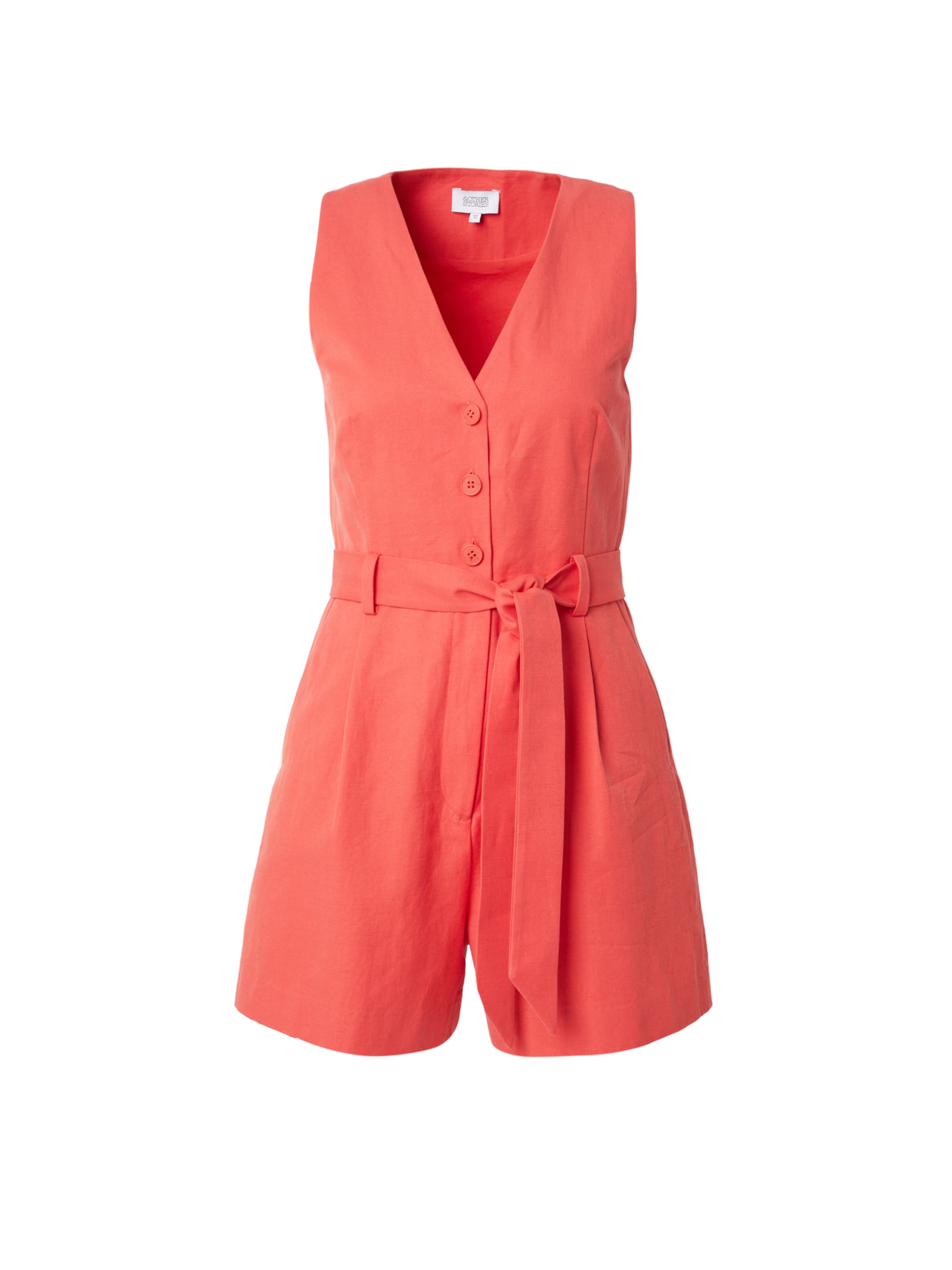 & Other Stories Jumpsuit in Rood: voorkant