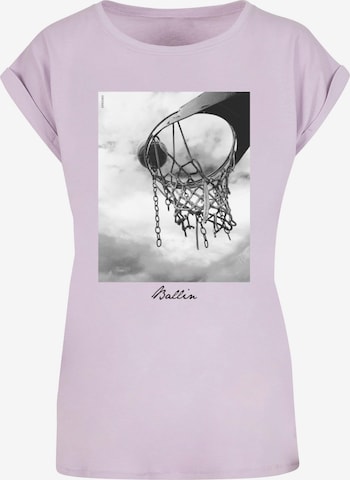 Mister Tee Shirt 'Ballin 2.0' in Purple: front