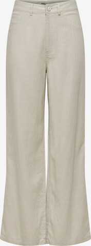 Only Petite Wide leg Byxa 'Hope' i beige: framsida