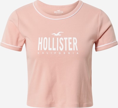 HOLLISTER T-shirt en rose / blanc, Vue avec produit