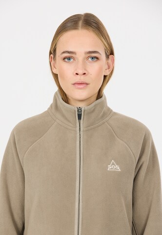 SOS Functionele fleece jas 'Munson' in Bruin