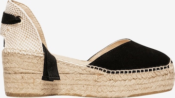 Sandales 'Alpargata Cuña 6 cm' Alhamas en noir : devant