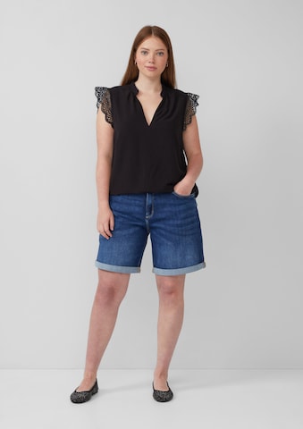 QS Blouse in Zwart