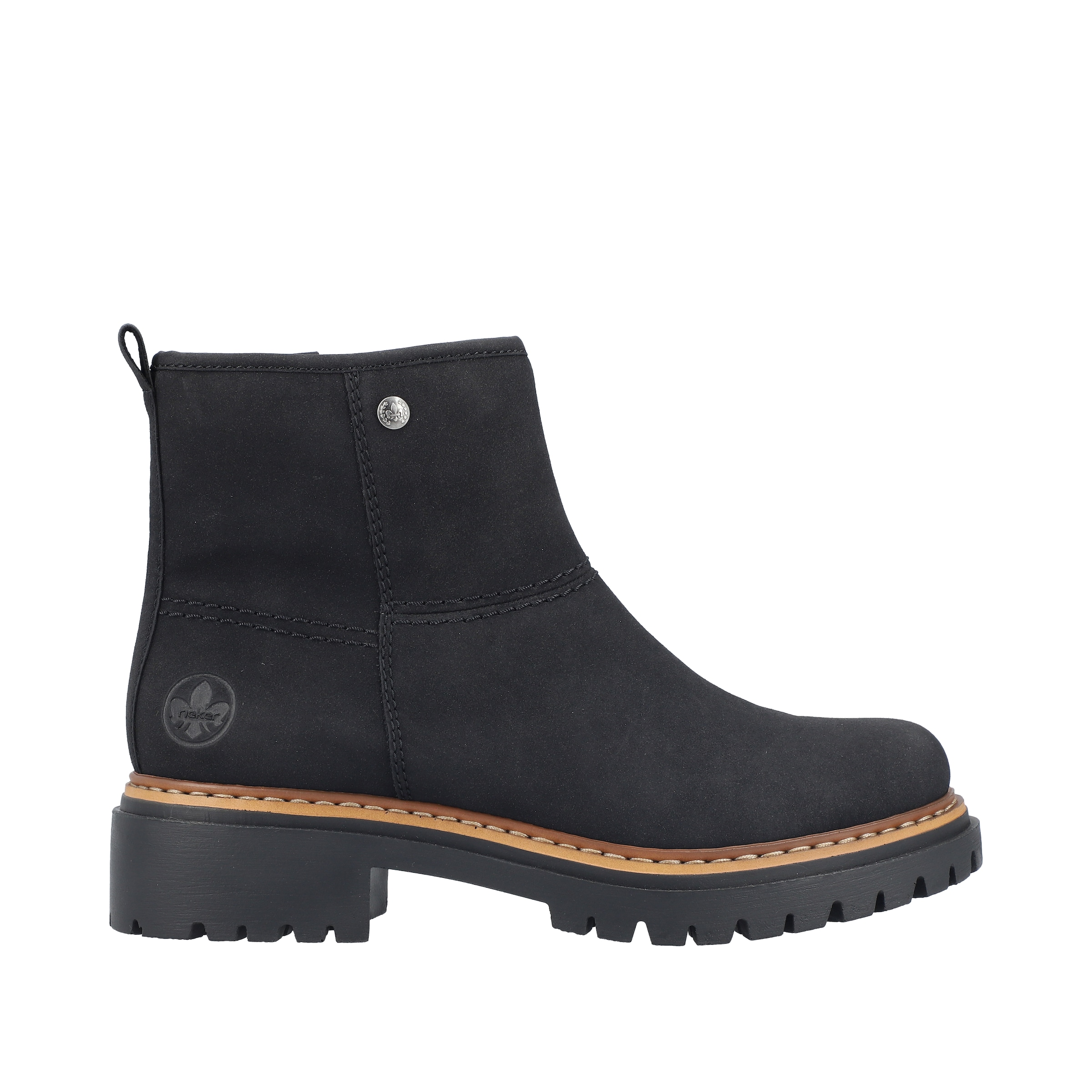 Rieker Nízké kozačky – černá