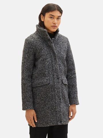 Manteau mi-saison 'Boucle' TOM TAILOR DENIM en gris : devant