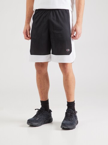 Champion Authentic Athletic Apparel Loose fit Trousers in Black: front