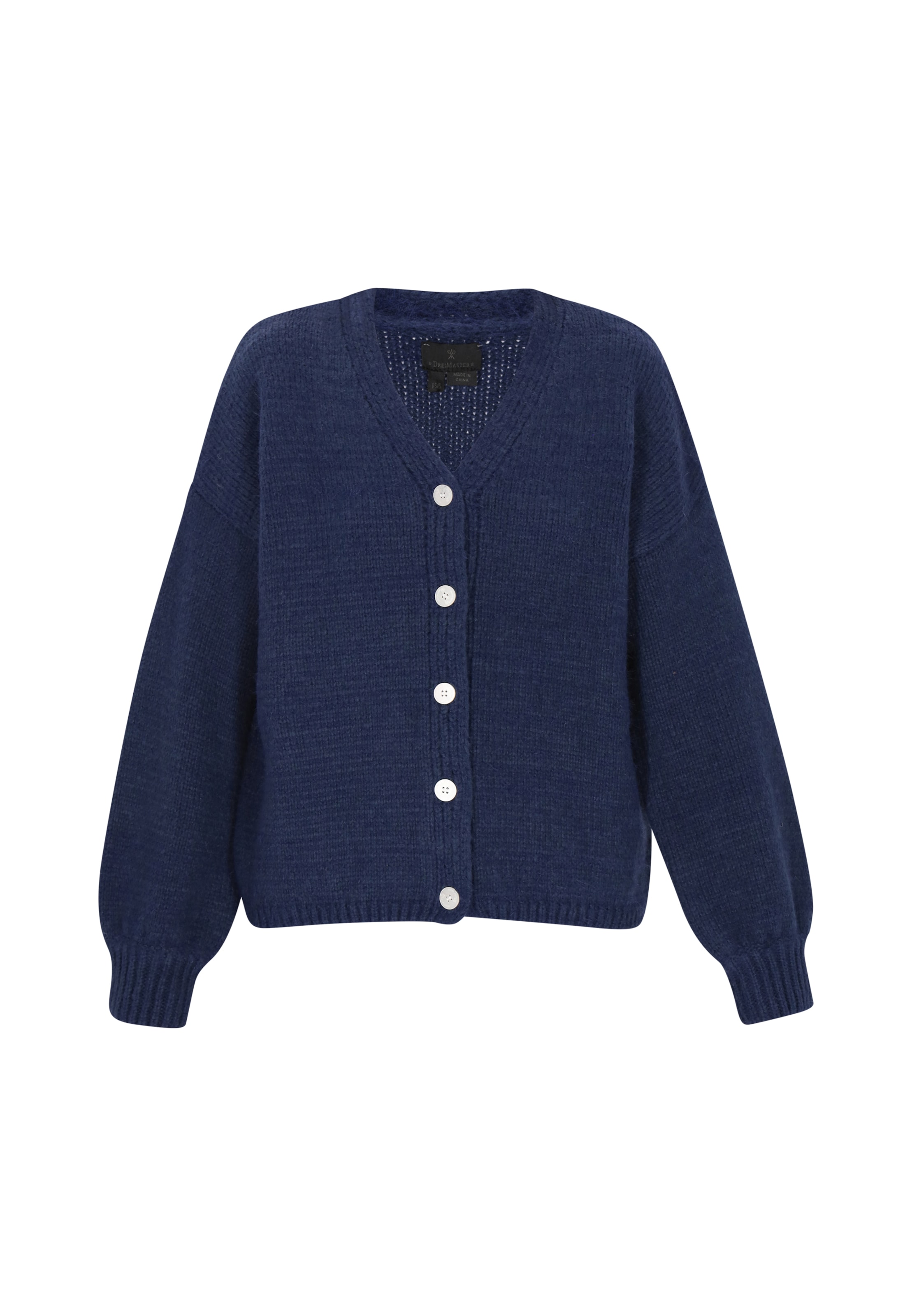 DreiMaster Klassik Oversized vest in Blauw: voorkant